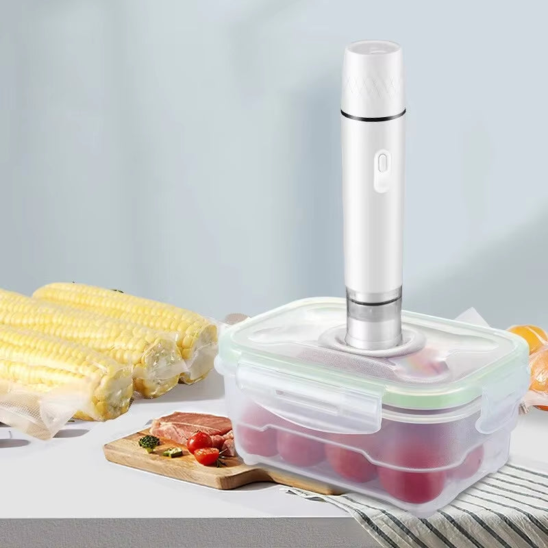 Selladora Al Vacío De Mano Recargable Para Conservar Alimentos